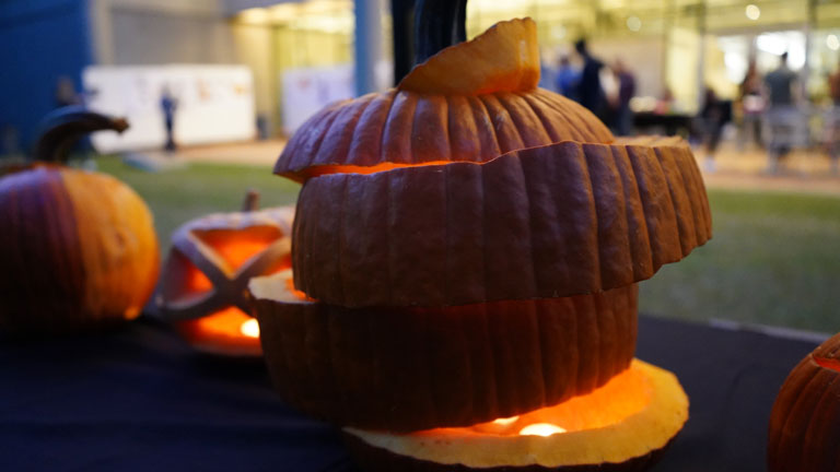 Adeena Kreisler’s pumpkin design won the "Most Popular" award during the fourth Annual Pumpkin Ramble.