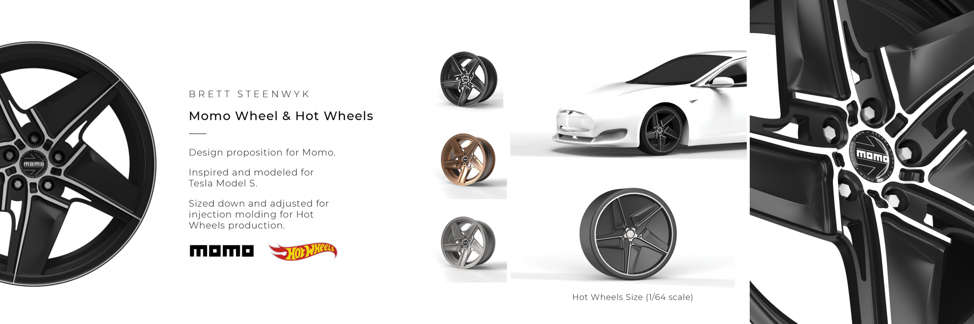 A rendering of a car wheel with a Tesla in the background sporting said wheels