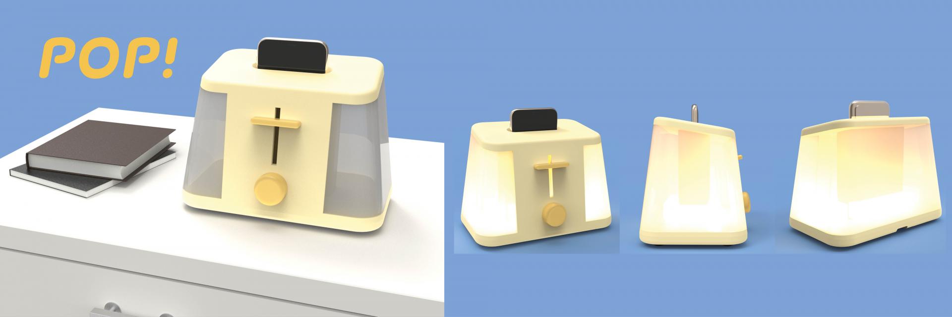 Renders of a toaster