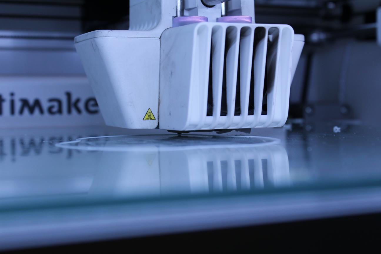 3D printer mid-print